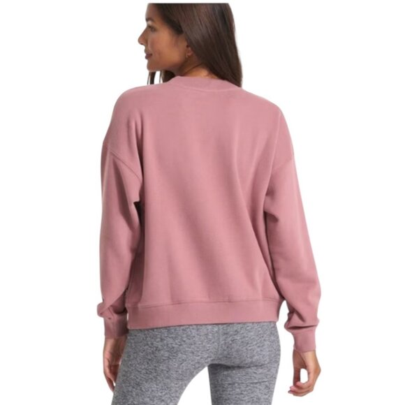 Vuori Sedona Crewneck Sweatshirt Womens Size L Athleisure Relaxed Pullover Pink - Picture 2 of 7